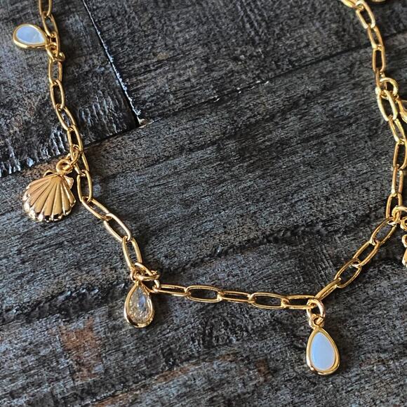 NEW FP x Luna Norte Gold Shell Anklet - Picture 2 of 7